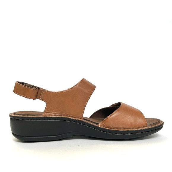 Aravon Leather Candance Comfort Sandals by New Balance Tan Brown, Size 10 - Picture 4 of 12